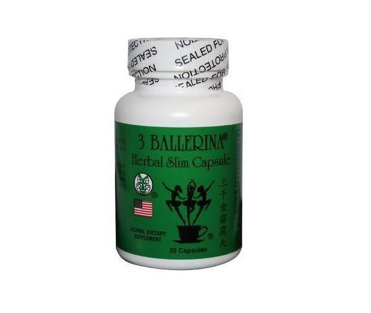 3 Ballerina Diet Herbal Weight Loss Pills (30 Capsules)