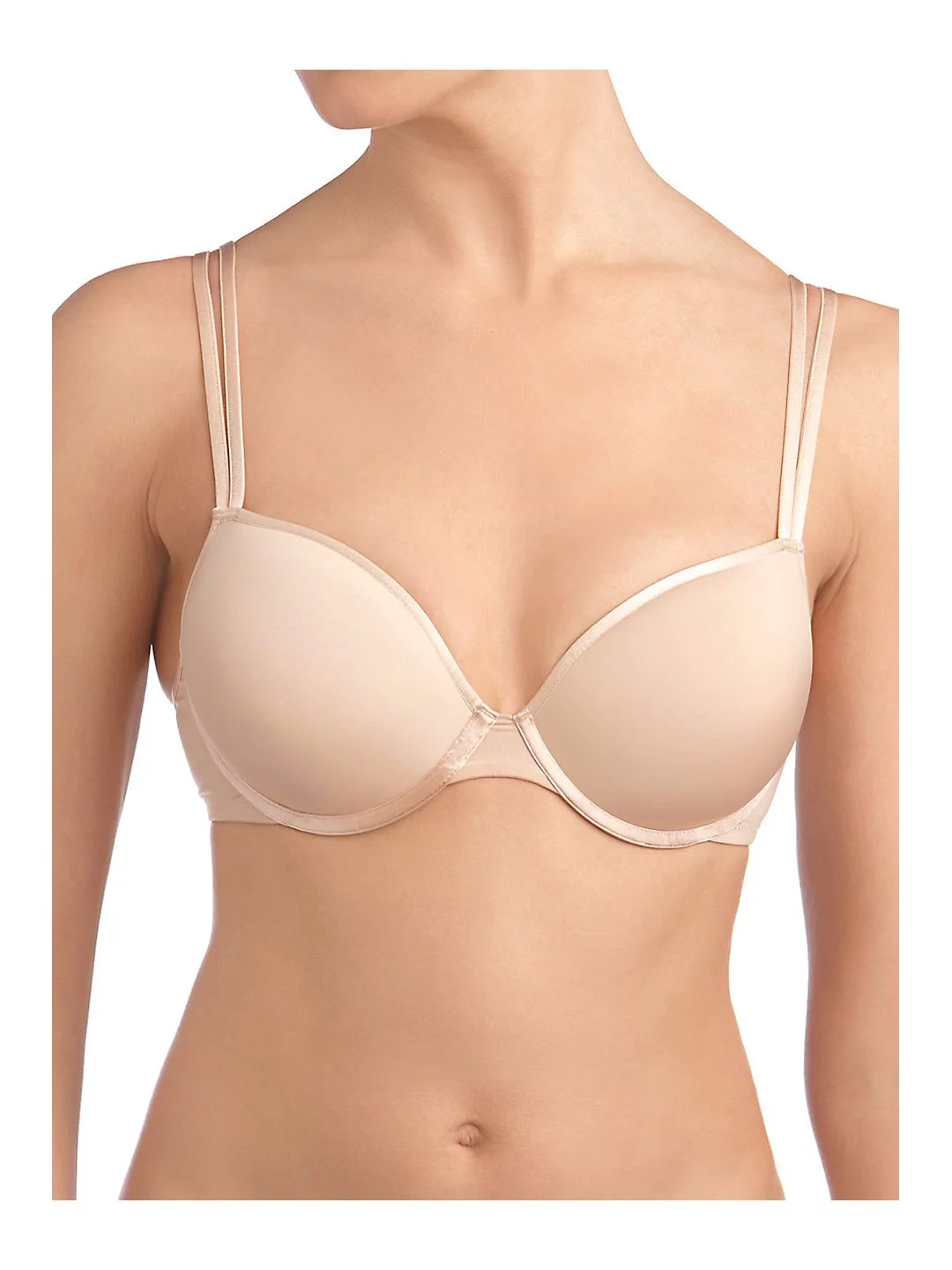Le Mystere Linguine T Shirt Bra, Black,38C
