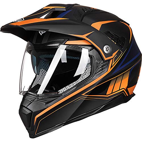 ILM Off Road Motorcycle Dual Sport Helmet Full Face Sun Visor Dirt Bike ATV Motocross Casco DOT Certified Model 606V