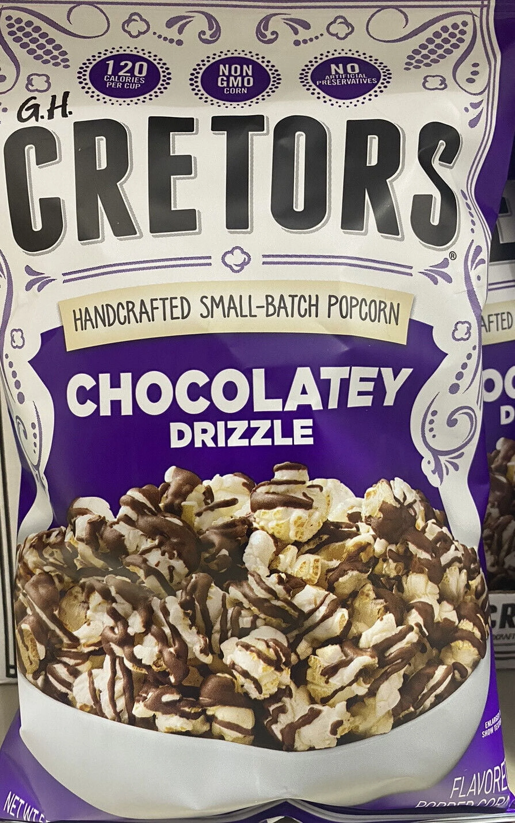 G.H. Cretors Handcrafted Small-Batch Popcorn CHOCOLATEY DRIZZLE 5.5 oz Bag