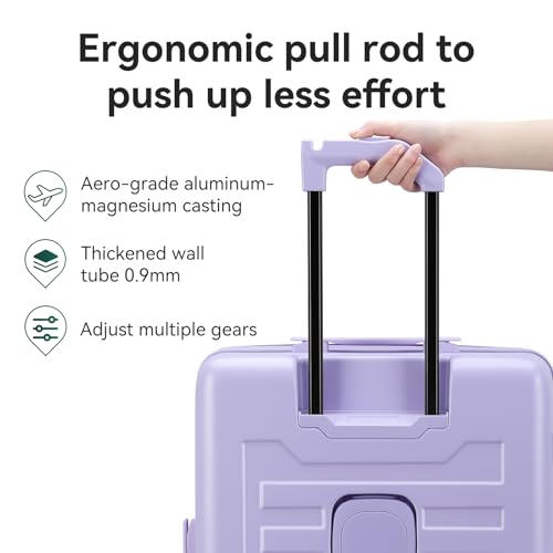 ROAMING Grace Expandable Carry On Luggage Airline Approved, 20 Inch Hardside Carry On Suitcase with Wheels, Travel Harshell Spinner Small Luggage with Tsa Lock, Jade cyan, 20-Inch Carry-On