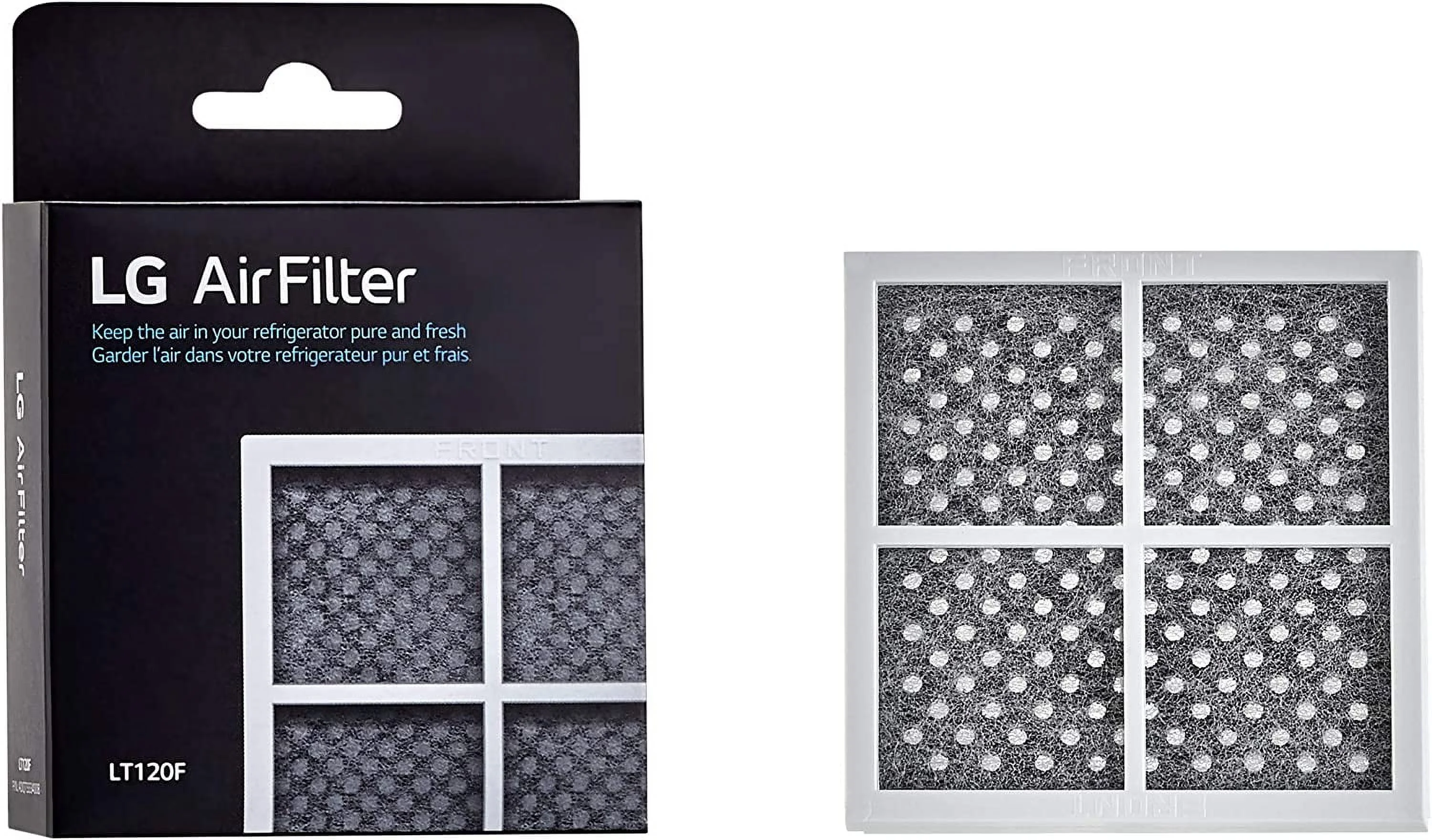 LT120F 6 Month Replacement Refrigerator L-G Air Filter, 2 Pack