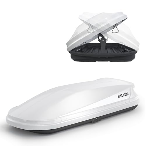 Large Cargo Carrier Box, Heavy Duty Hard Shell Roof with Security Keys, Waterproof Rooftop Cargo Box, 62 (L) x 31 (W) x 15(H) Inches, 16 Cubic Feet, Tool-Free Install (Diamond Black)