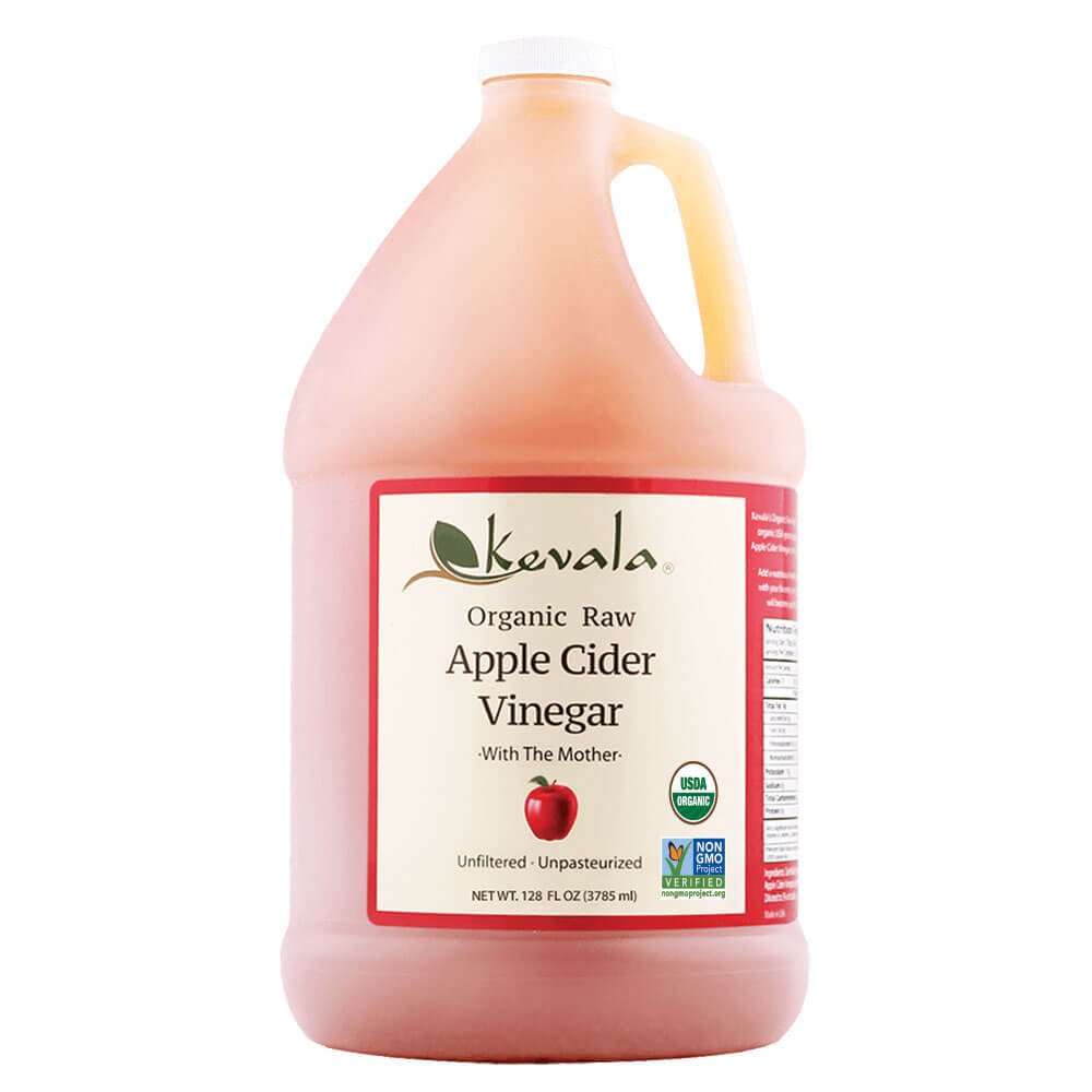 Kevala Organic Apple Cider Vinegar With Mother, Raw, Unfiltered, 128 Fluid Ounce, 1 Gallon