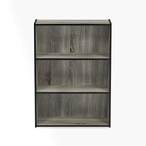 Furinno Pasir 3-Tier Open Shelf Bookcase, Americano