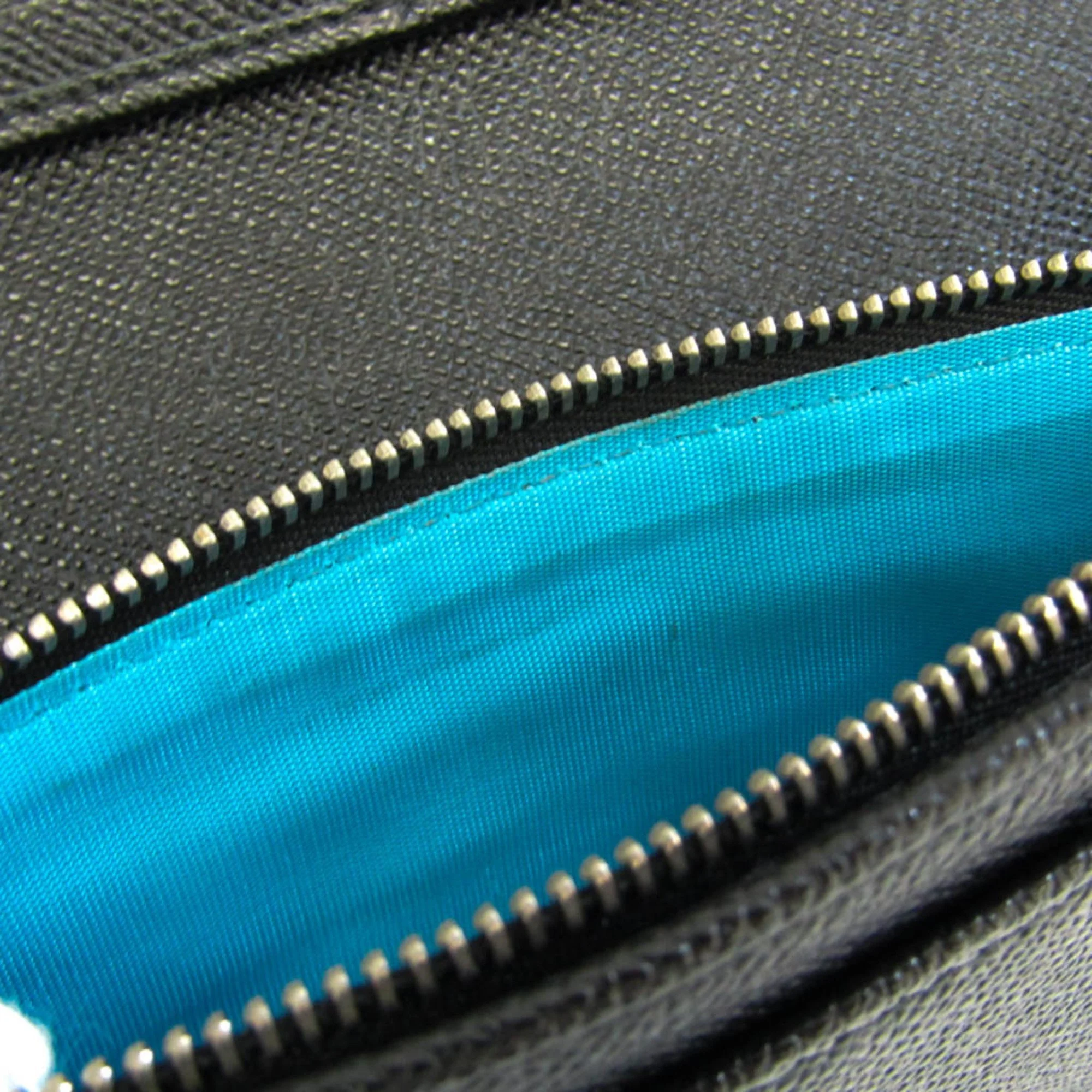 Pre-Owned Bvlgari Bvlgari Bvlgari 30412 Men's Leather Long Wallet (bi-fold) Black (Good)