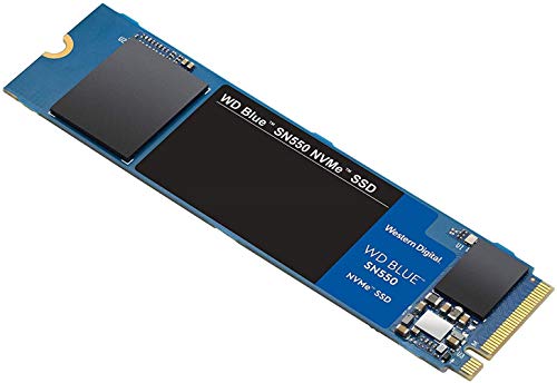 Western Digital 500GB WD Blue SN550 NVMe Internal SSD - Gen3 x4 PCIe 8Gb/s, M.2 2280, 3D NAND, Up to 2,400 MB/s - WDS500G2B0C