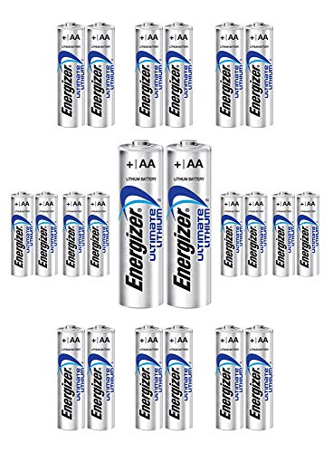 24x Energlzer AA Lithium Batteries Ultimate L91 Exp:2038 USA Wholesale Lot
