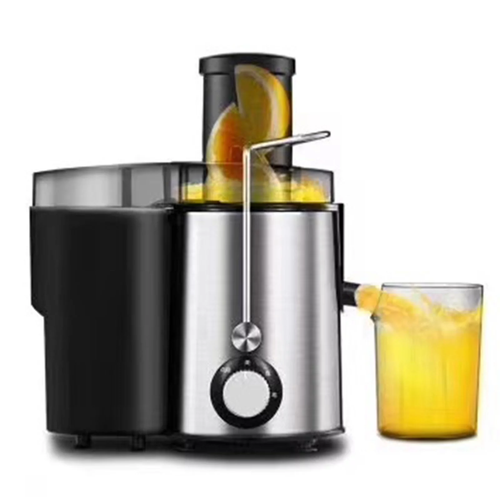 HEQU Home Extractor Maker Electric Juicer Fruit Veg Black 1500ml Machine Free Whisk