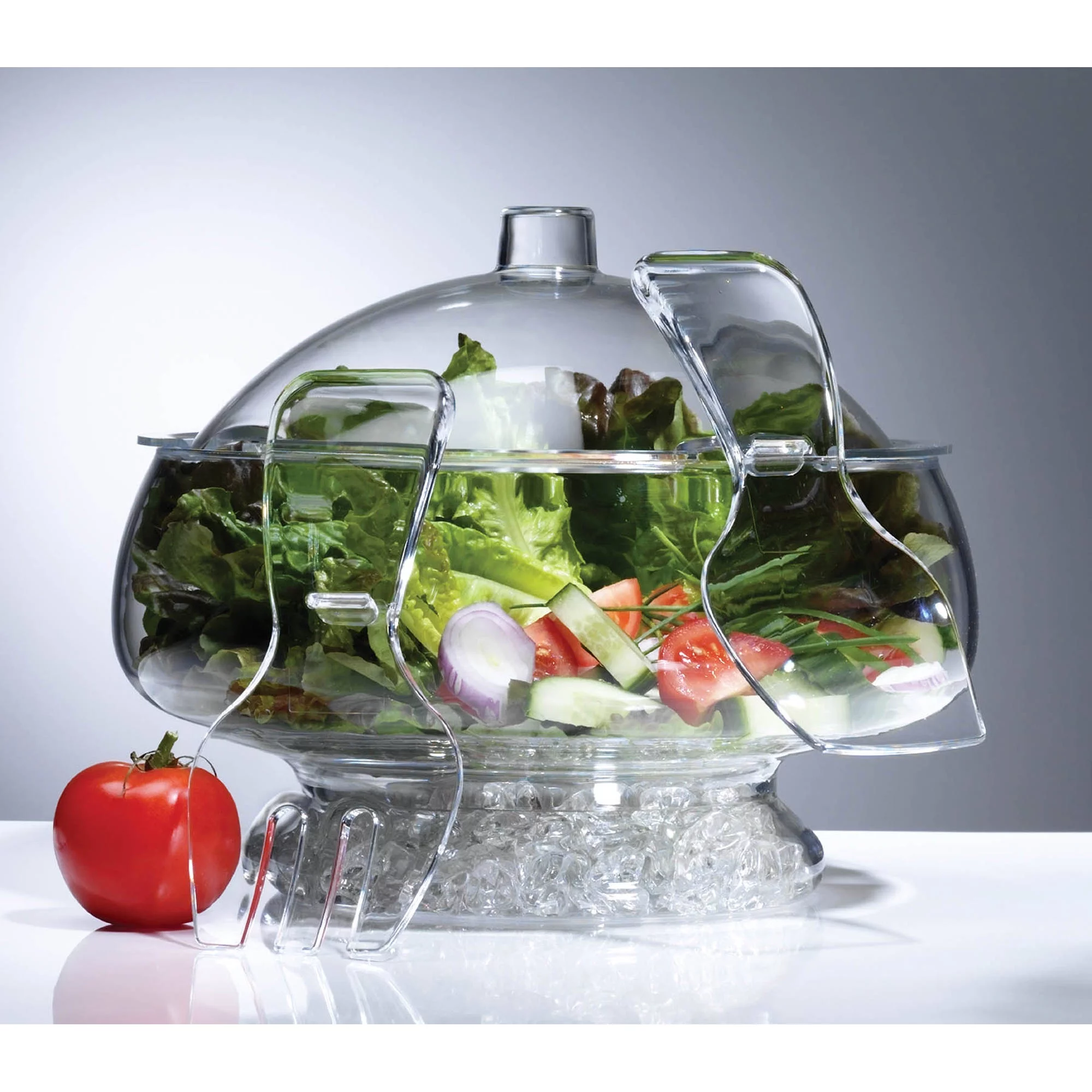 Prodyne Salad On Ice Acrylic with Dome Lid