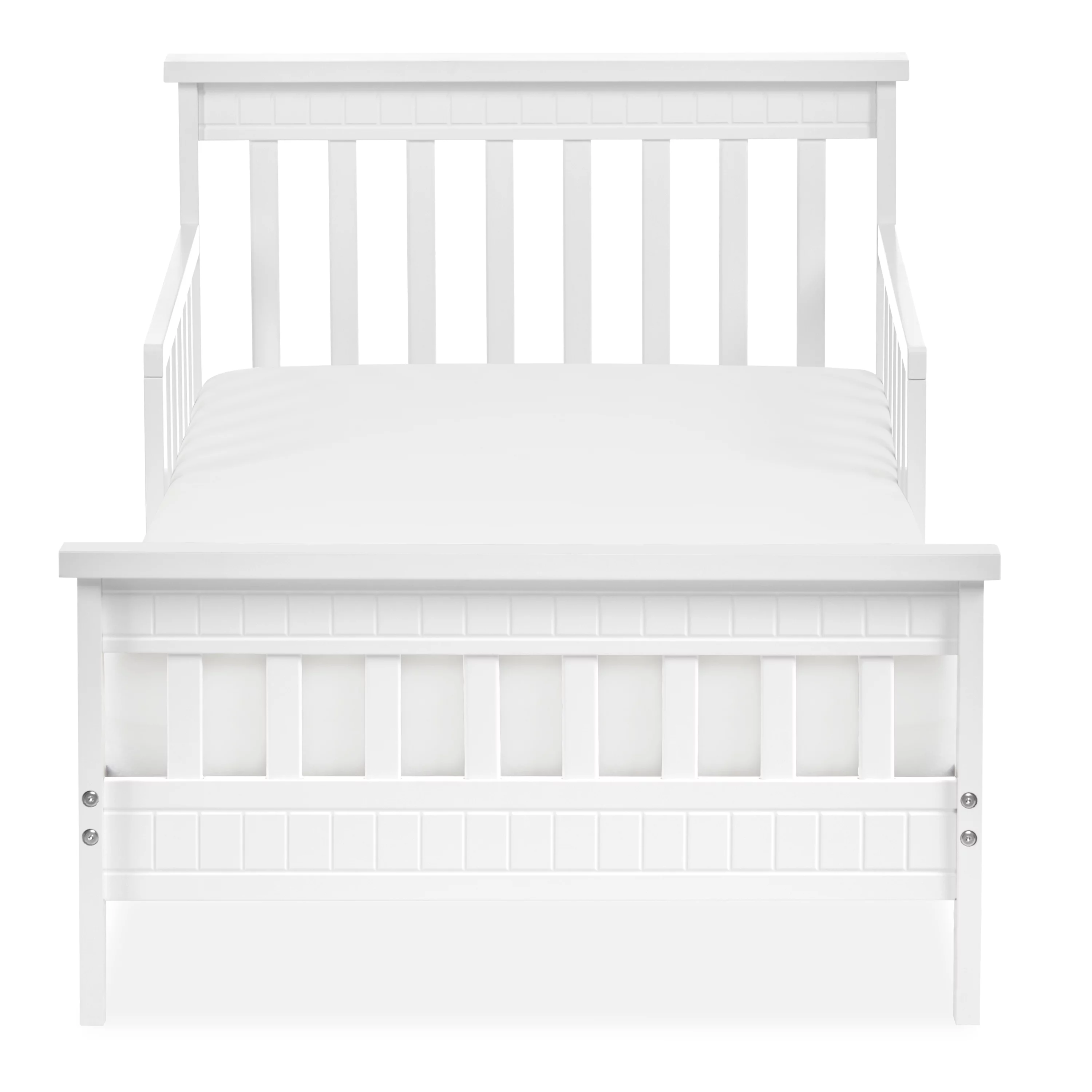 Dream On Me San-Fran Toddler Bed made with Sustainable New Zealand Pinewood, White