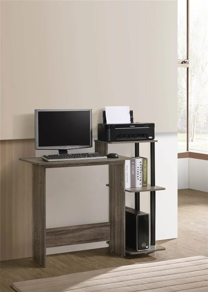 Progressive Furniture Phoenix Computer Desk in Desert Gray