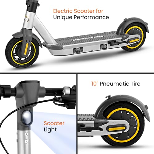 Hurtle Teenager Kick Scooter - 2 Wheel With Adjustable T-Bar Handlebar - Folding Adult With Alloy Anti-Slip Deck - 8