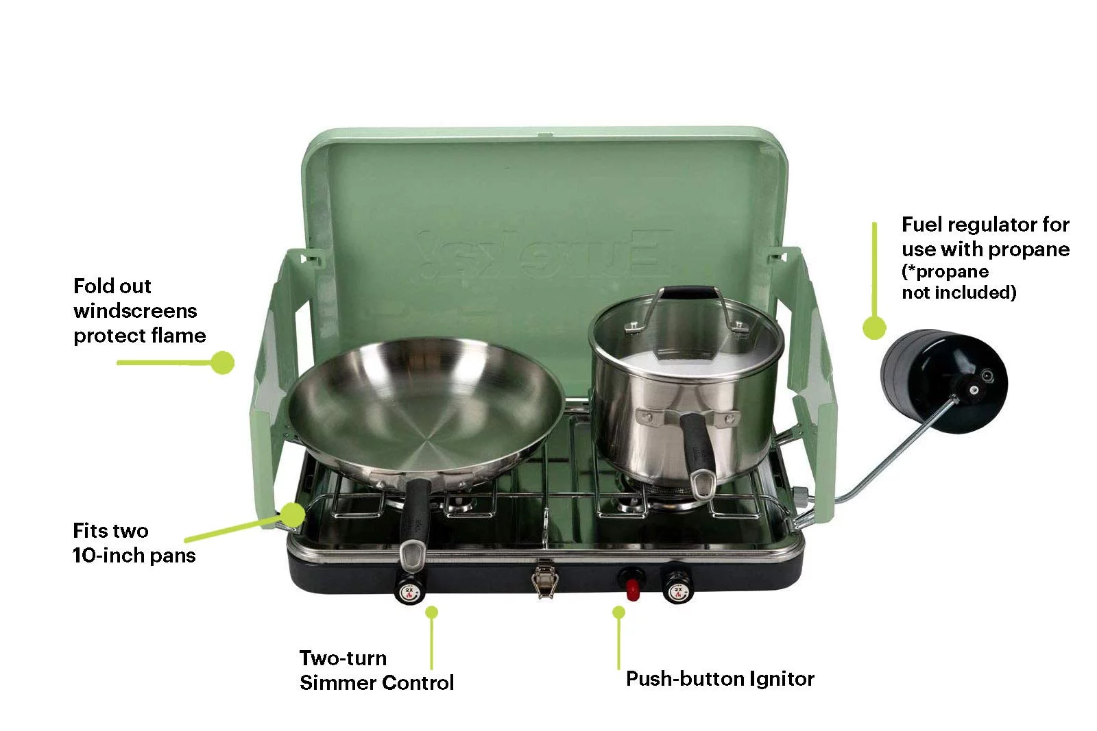 Eureka ERK2572193 Quite Green & Dark Shadow Ignite Stove