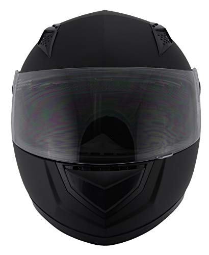 Milwaukee Helmets MPH9800DOT 'Velocity' Full Face Matte Black Helmet - X-Large