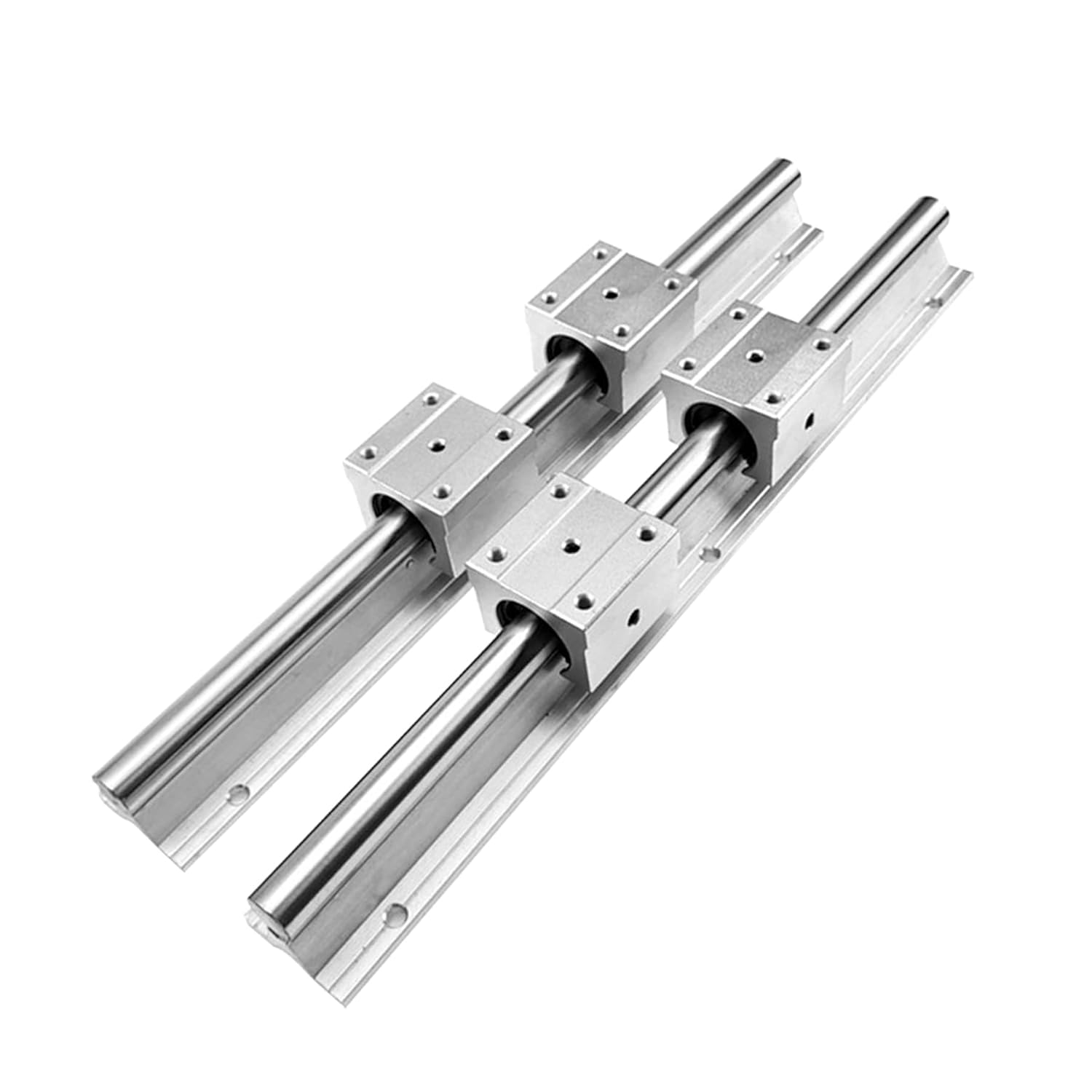 CNCCANEN Linear Rail SBR12-300mm 2Set Slider Guide and 4X SBR12UU Bearing Block for 12mm Slotted Bearings