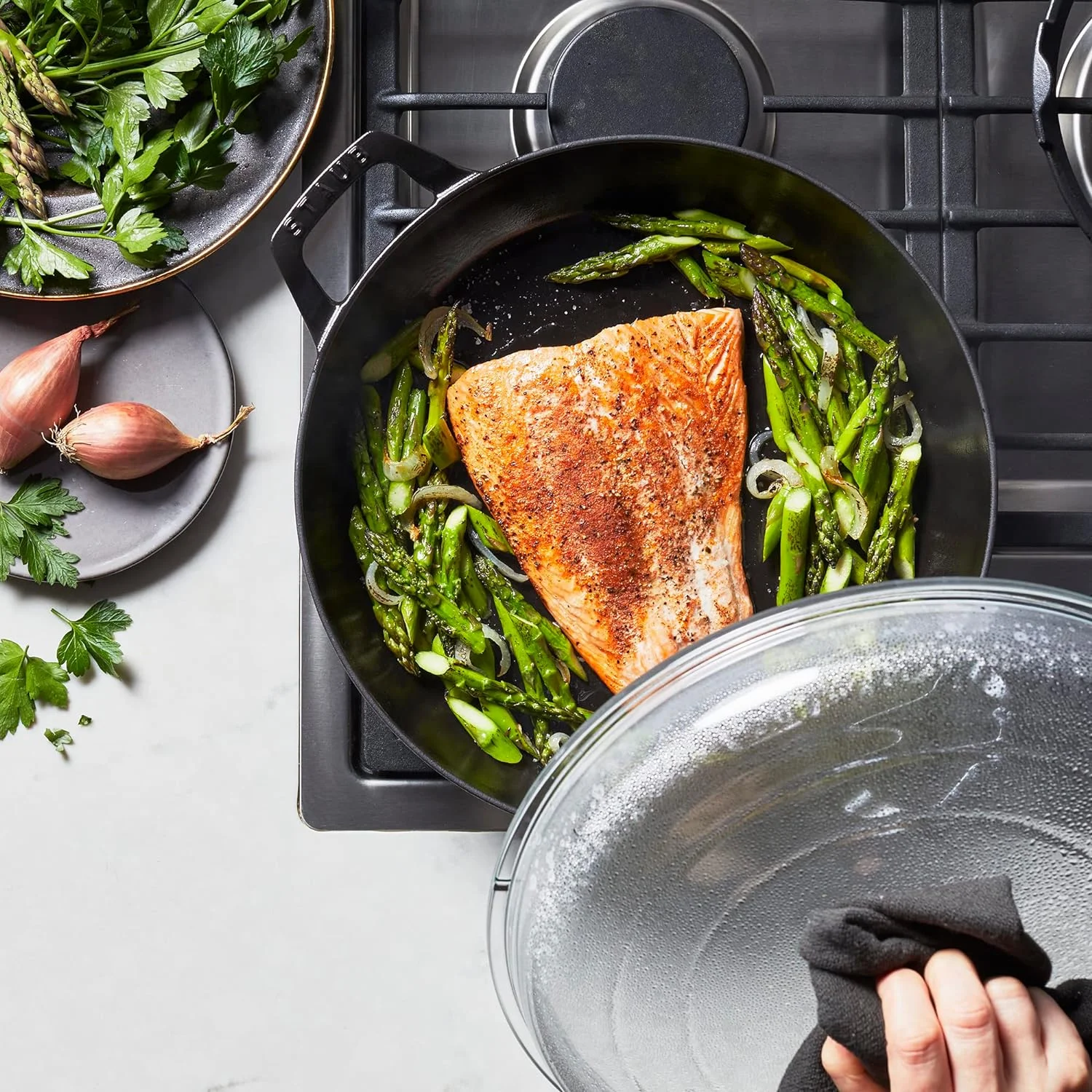 Braiser With Glass Lid, 3.5-Qt, Matte Black