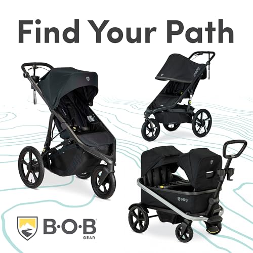 BOB Gear Wayfinder Jogging Stroller with Independent Dual Suspension, Air-Filled Tires, and 75-Pound Weight Capacity