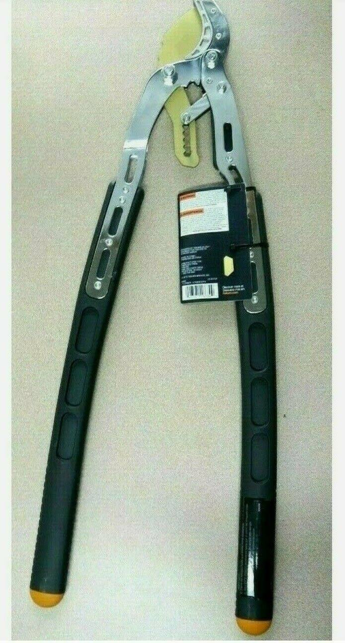 Fiskars 2 in. Cut Capacity Titanium Coated Steel Blade, 24 in. Anvil Ratcheting Lopper