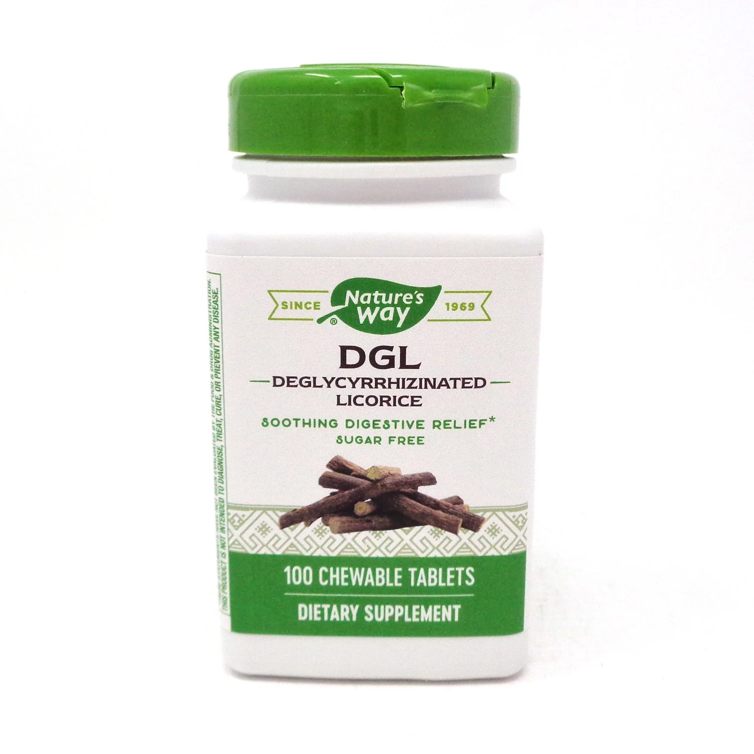 Nature s Way DGL Deglycyrrhizinated Licorice 100 Chewable Tablets