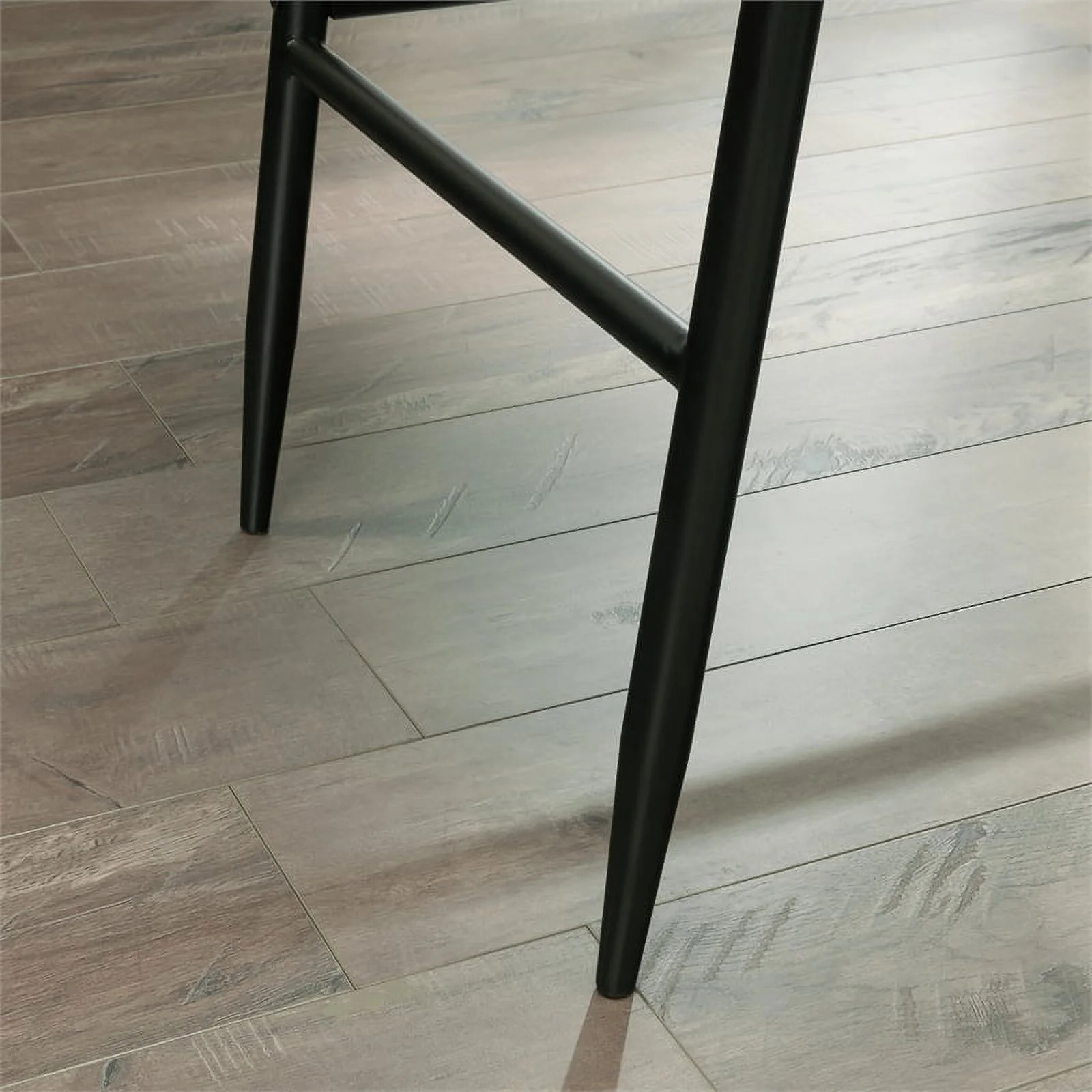 UrbanPro Modern Engineered Wood / Metal L-Desk in Serene Walnut