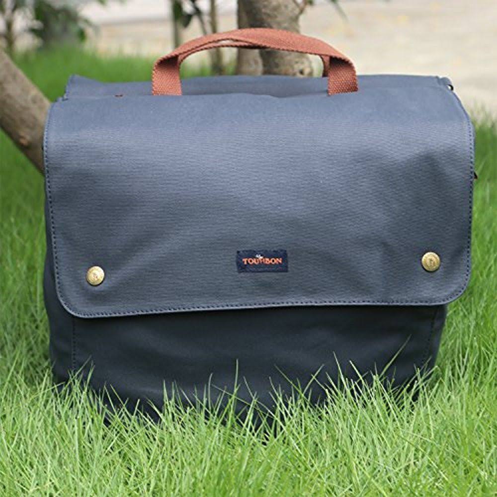 Tourbon Waterproof Canvas Bike Pannier Bag Folding Bicycle Rear Seat