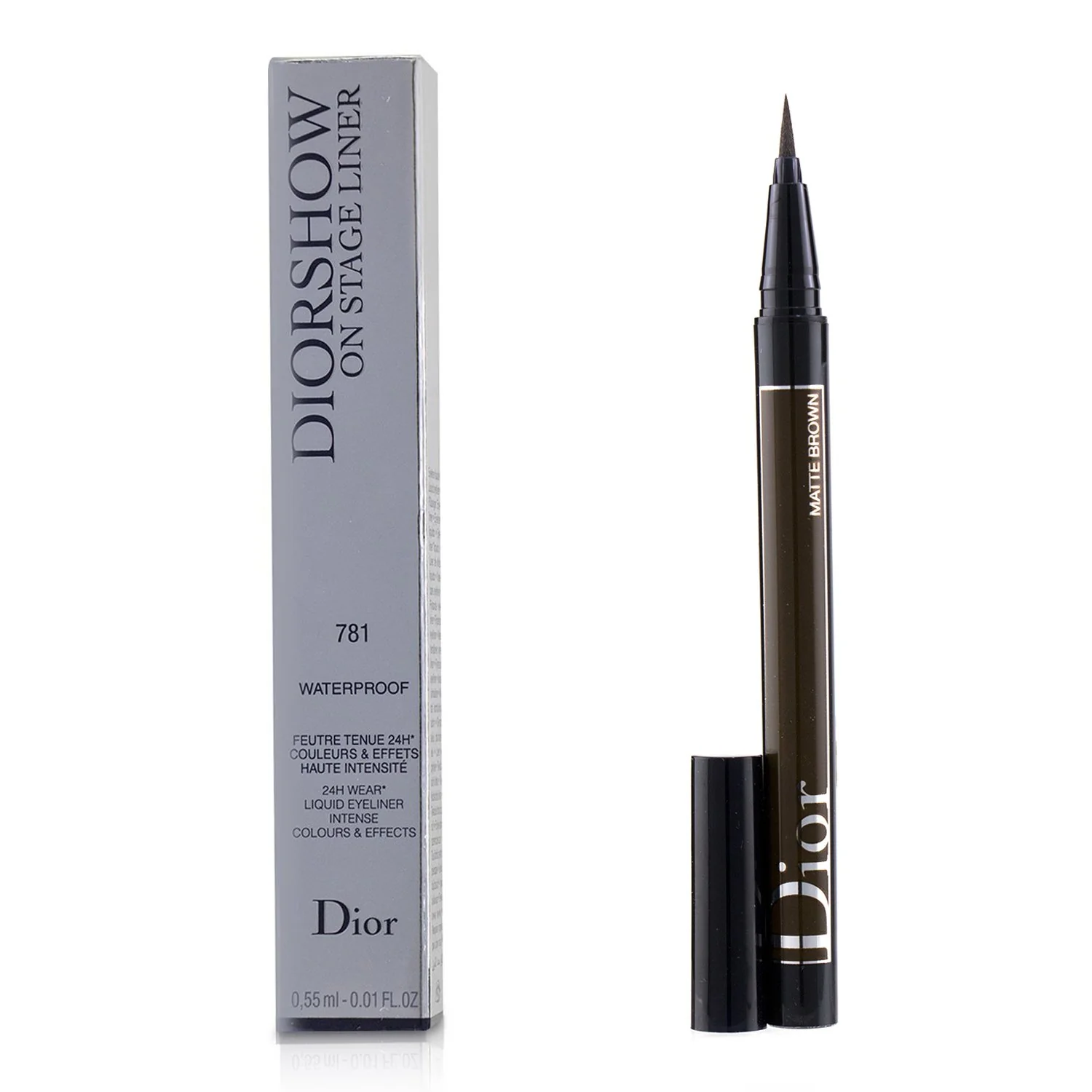 Christian Dior Diorshow On Stage Liner Waterproof - # 091 Matte Black  0.55ml/0.01oz