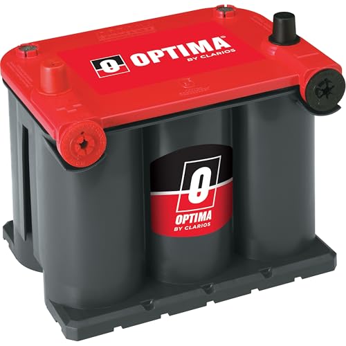 OPTIMA Batteries High Performance 75/25 RedTop Sealed AGM Car, Truck, and SUV Starting Battery, 720 CCA, Dual SAE and GM Terminals, Maintenance Free, Versitile Mounting