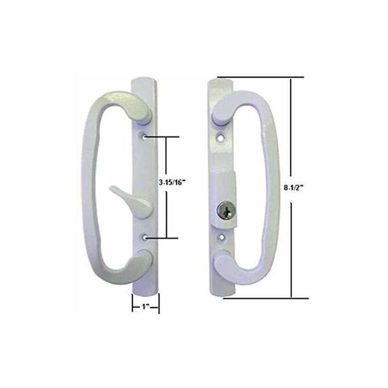 Sliding Glass Patio Door Handle Set Mortise Type