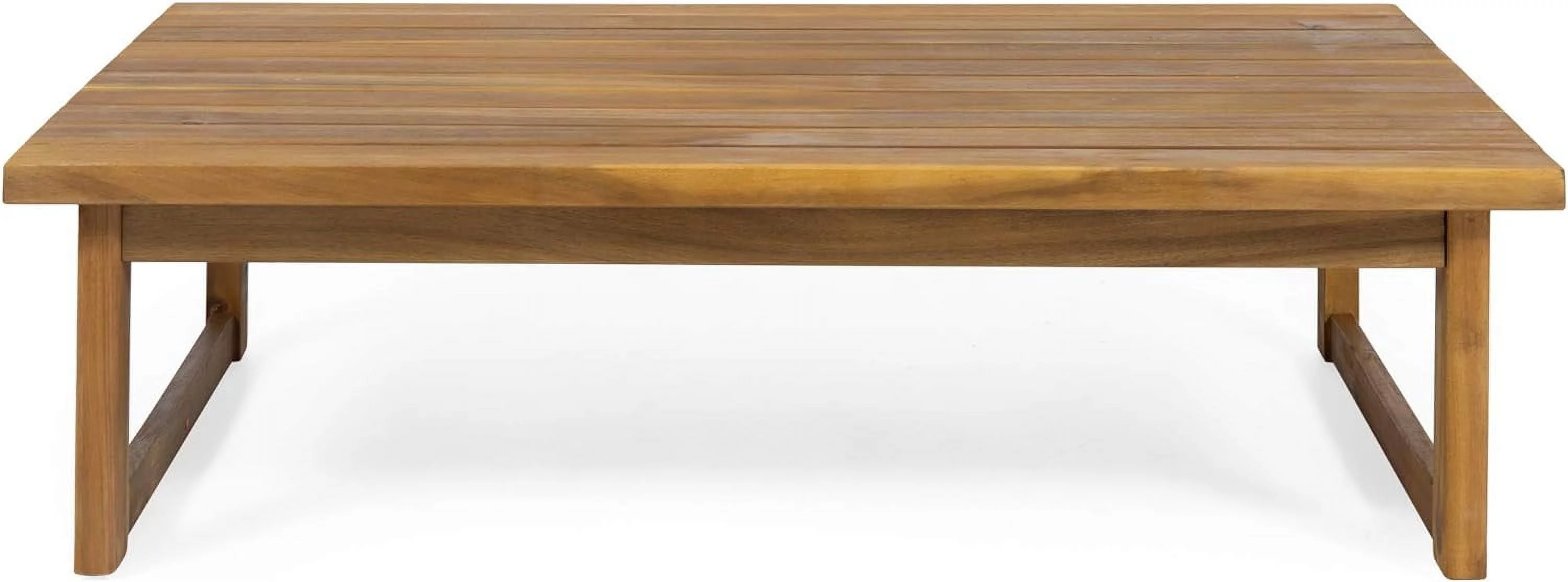 Timothy Outdoor Acacia Wood Coffee Table, Teak Finish