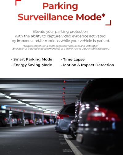 THINKWARE ARC Dash Cam with Smart Driving Alert System, 3X Energy Saving, 1440P+1440P Front and Rear, Wi-Fi, Super Night Vision, 24/7 Parking Mode (Free 32GB Card, Hardwiring, 12V Cable, GPS)