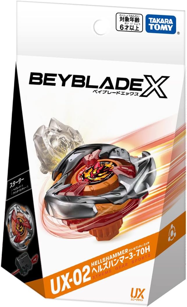 Beyblade X Beyblade X UX-02 Starter Hell's Hammer 3-70H