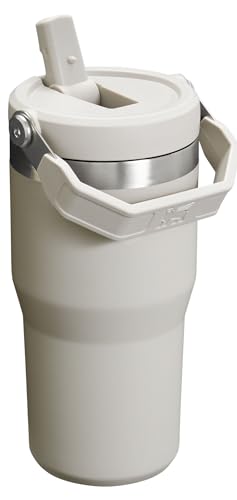 Stanley IceFlow Flip Straw Tumbler with Handle 30 oz | Twist On Lid and Flip Up Straw | Leak Resistant Water Bottle | Insulated Stainless Steel |BPA-Free | Lilac