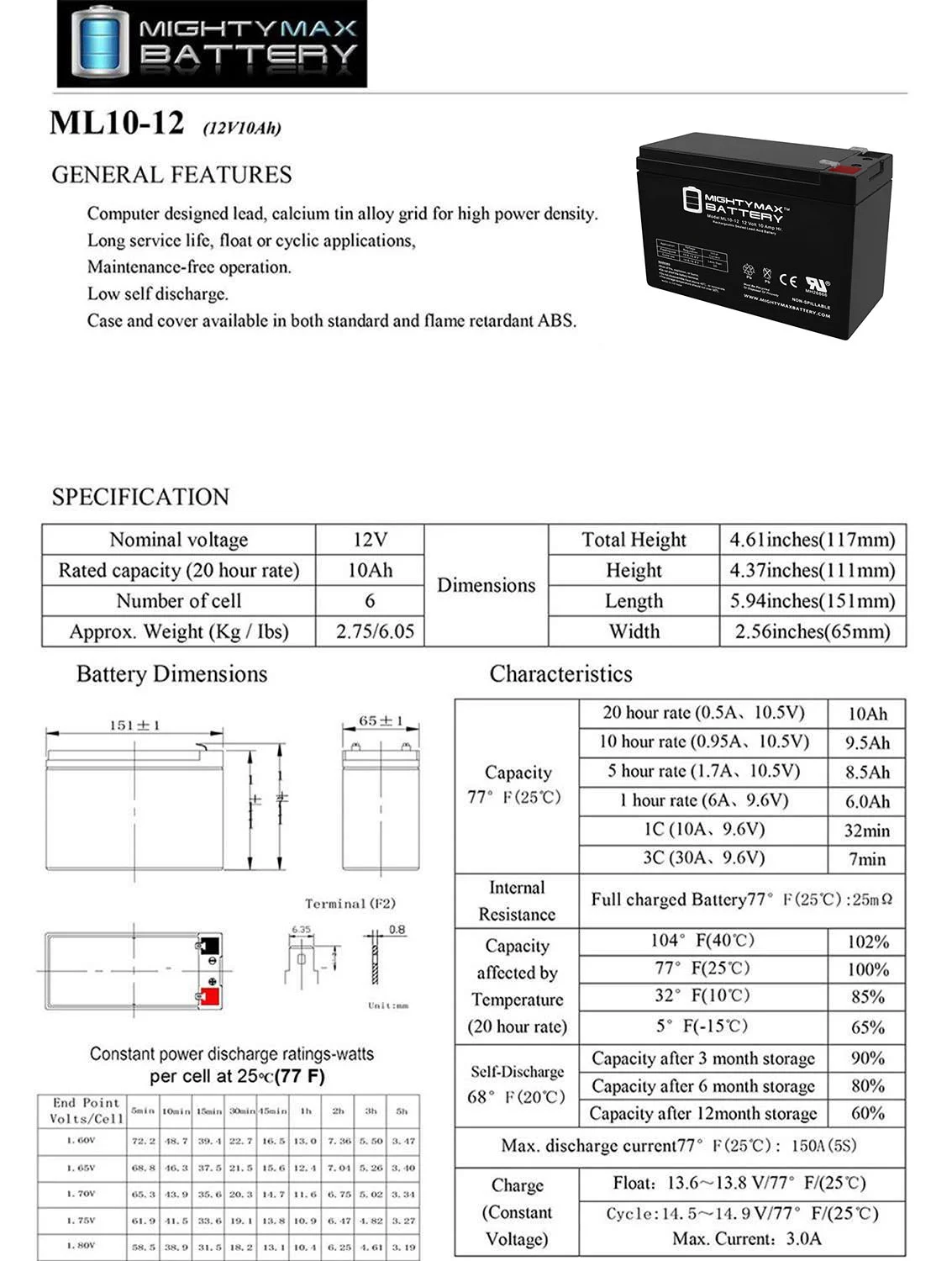 12V 10AH Battery Replaces Zhejiang Haijiu 6-DFM12A F2 + 12V Charger