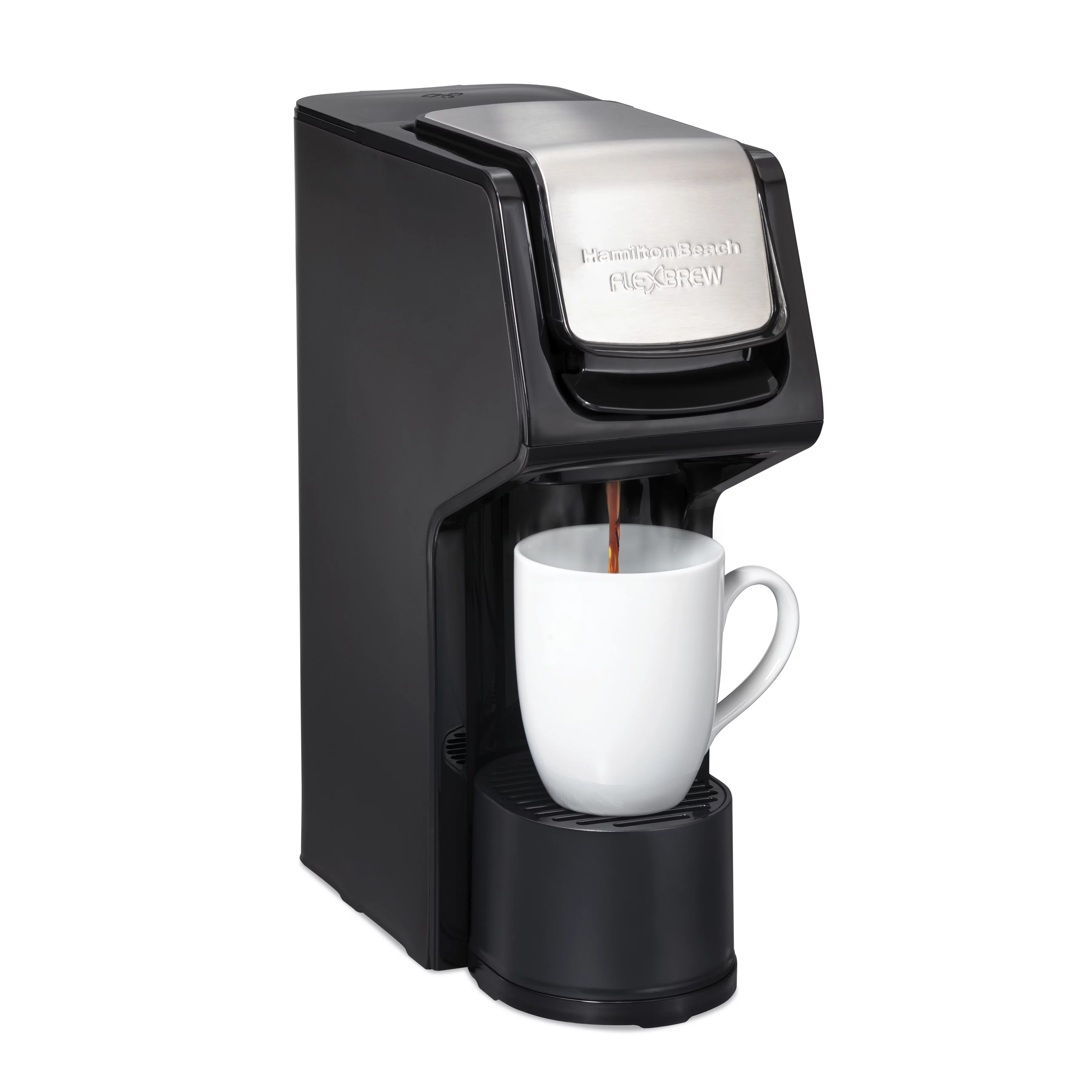 Hamilton Beach FlexBrew Dual Coffee Maker, Touch-Sensitive Controls, Stainless Steel Trim, 49918
