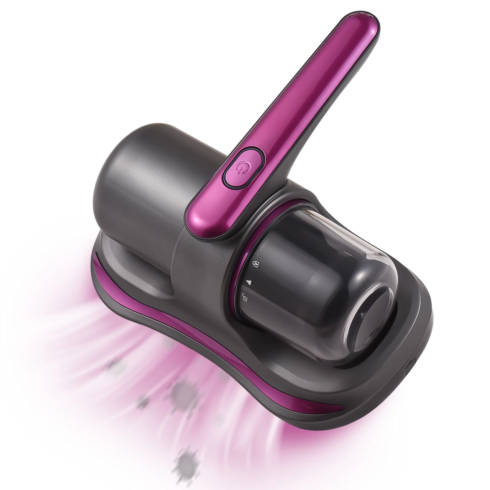 Bed Vacuum Cleaner 8KPa Suction Cordless Mattress Vacuum Cleaner with HEPA Filter 100W Kills Allergens Mite Handheld Vacuums 2- Speed Deep Cleaner for Bed Cleaning / Sheet / Fabric / Pillow