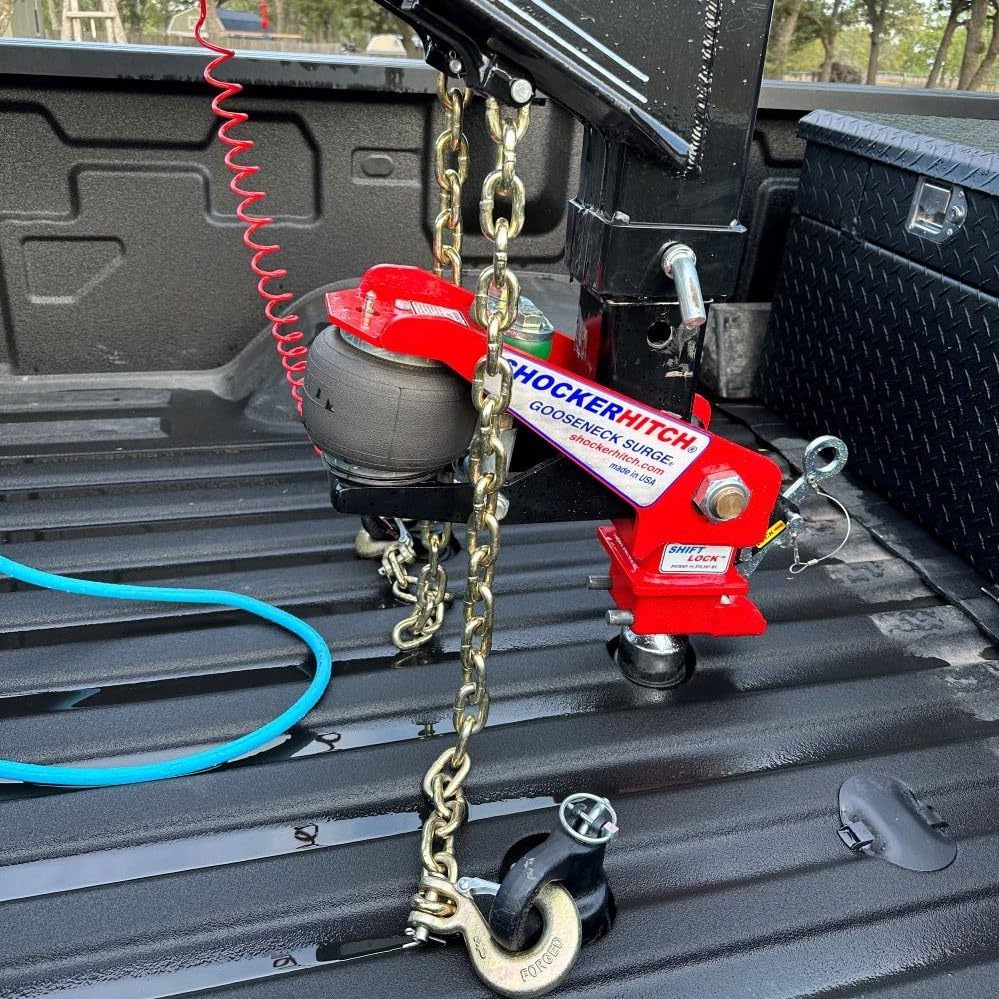 Shocker Gooseneck Air Hitch & Coupler for Haulmark Trailers, 4