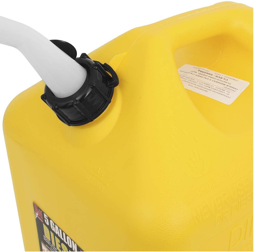 Midwest 5 Gallon Spill Proof Diesel Can Carb Approved 31754