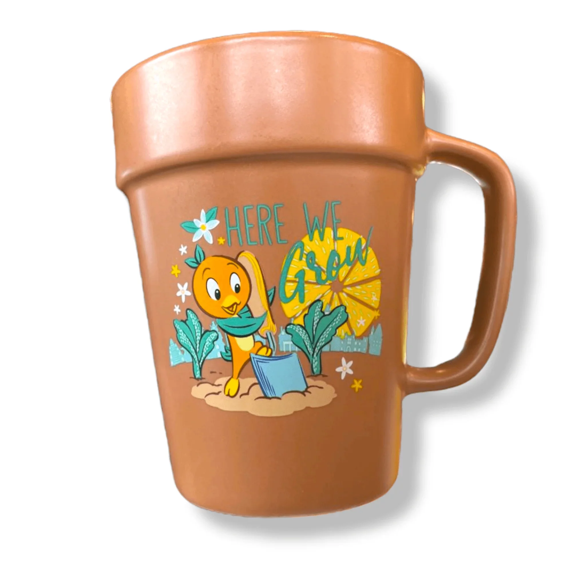 Disney 2022 Epcot Flower  Garden Festival Orange Bird Flower Pot Mug Annual Passholder