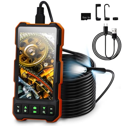 Epicmate Triple Lens Sewer Inspection Camera-Endoscope Camera with Light 50 ft, 5