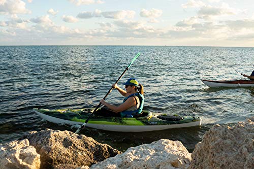 Pelican Symbiosa Kayak Paddle - Adjustable Fiberglass Shaft with Nylon Blades - Lightweight - 90.5in 240cm to 98.5in 250cm