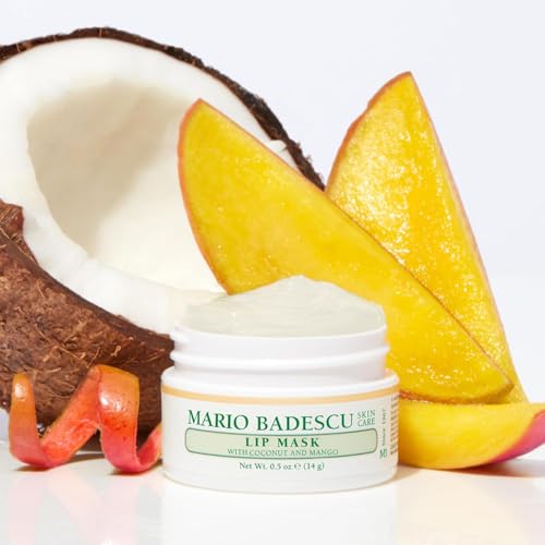 Mario Badescu Lip Mask, Overnight Lip Treatment Enriched With Skin Softening Coconut Oil and Hydrating Shea Butter