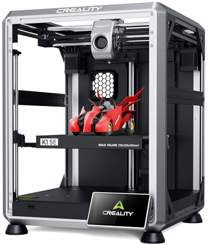 Creality K1 SE 3D Printer, 2024 New Version 600mm/s High-Speed Hands-Free Auto Leveling Flagship-Level Direct Extruder Quick-swap Tri-Metal Nozzle K1 Upgrade 3D Printer