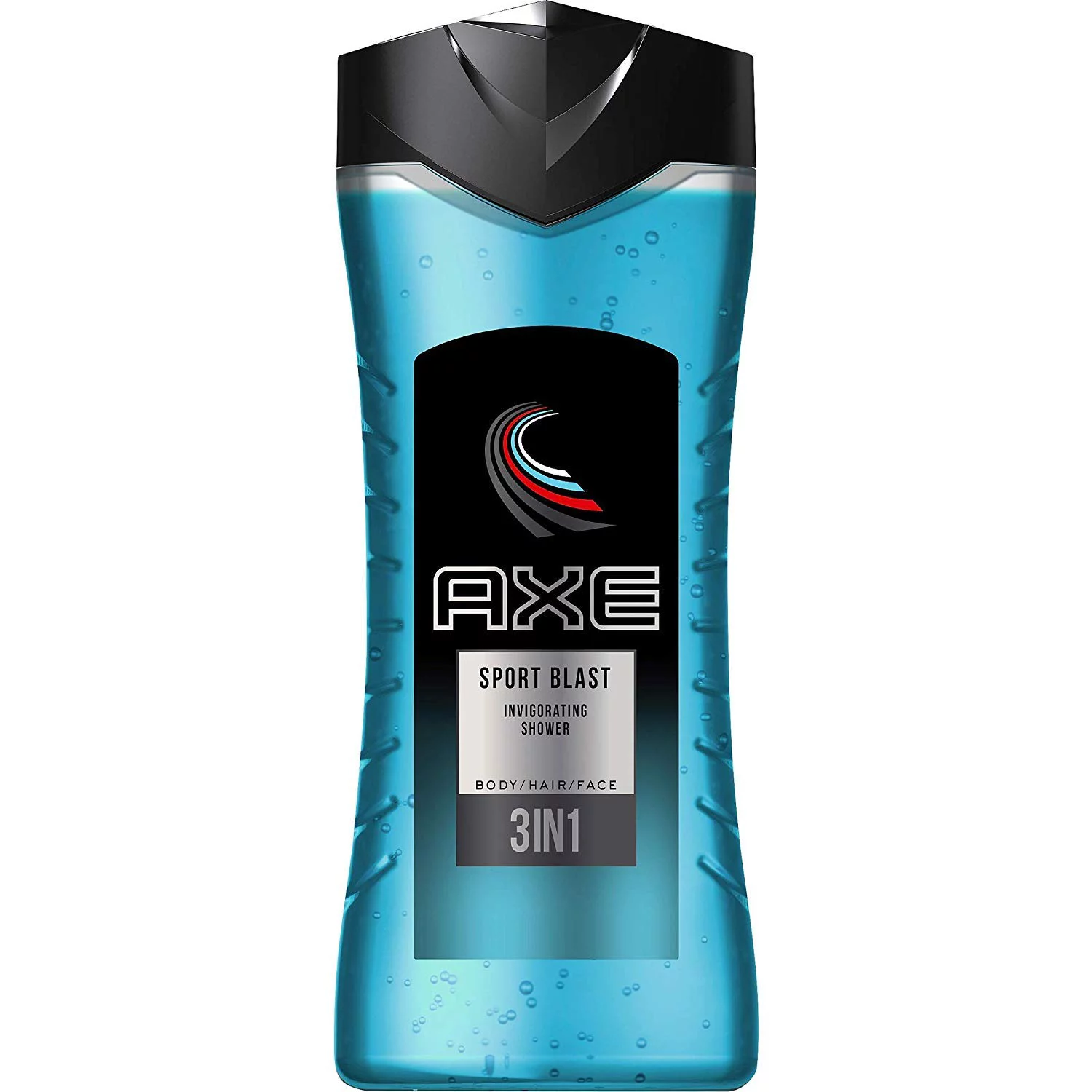Axe 3 in 1 Shower Gel for Body, Hair and Face, Sports Blast Invigorating Body Wash for Men, 3 Pk x 13.52 Fl. Oz - UK Import