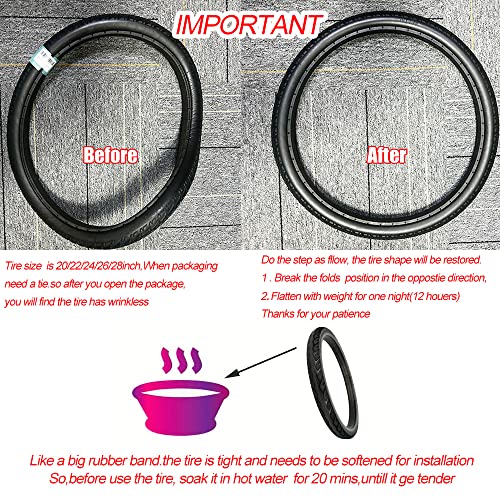 CATAZER Road Bike Tires Fixed Gear Bicycle Solid Tires Cycling Riding Tubeless Tyre Track Bike Lightweight Puncture-Proof 700x23C