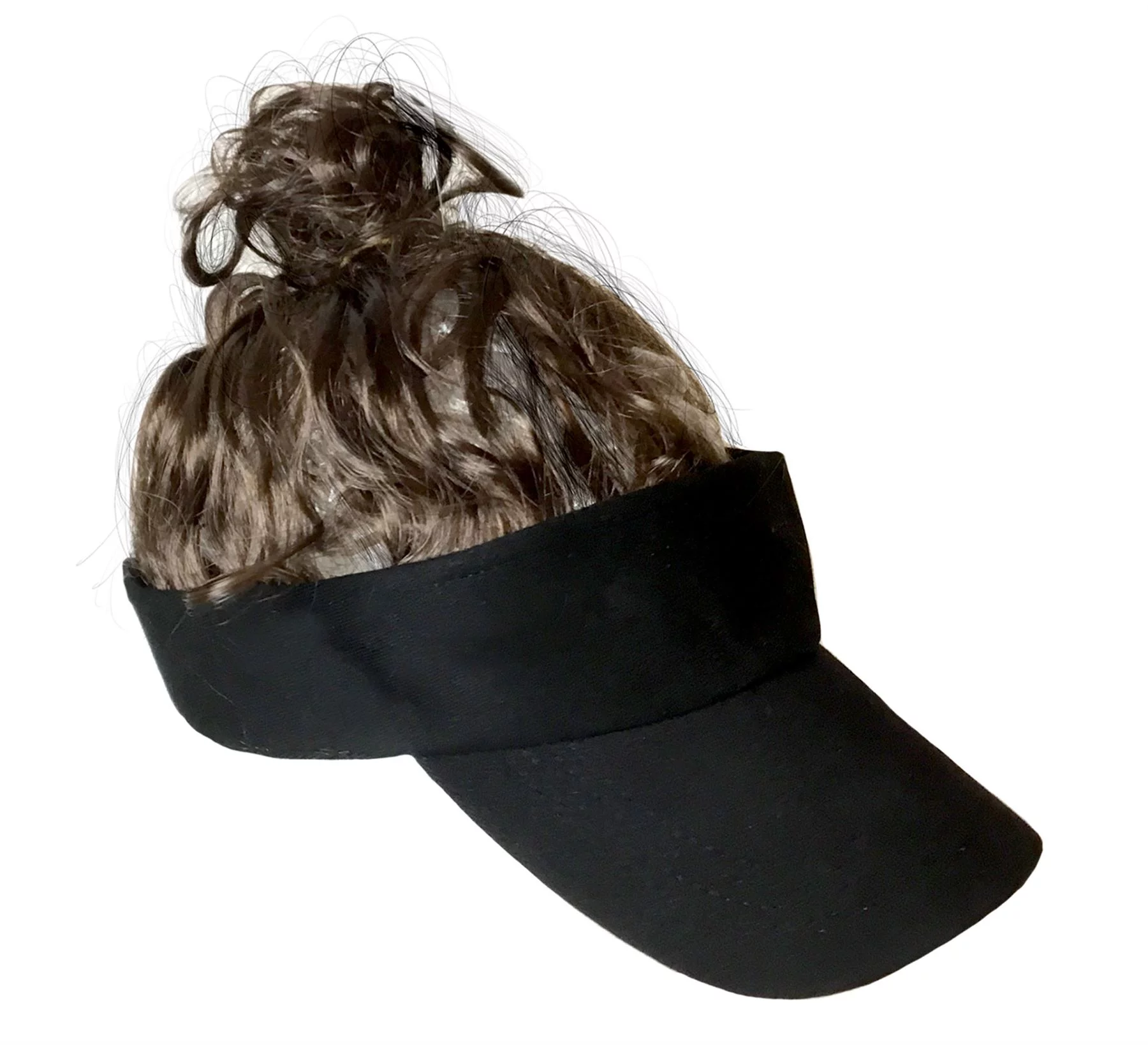 Billy Ray Man Bun Visor Brown Wig red neck mens hillbilly halloween costume
