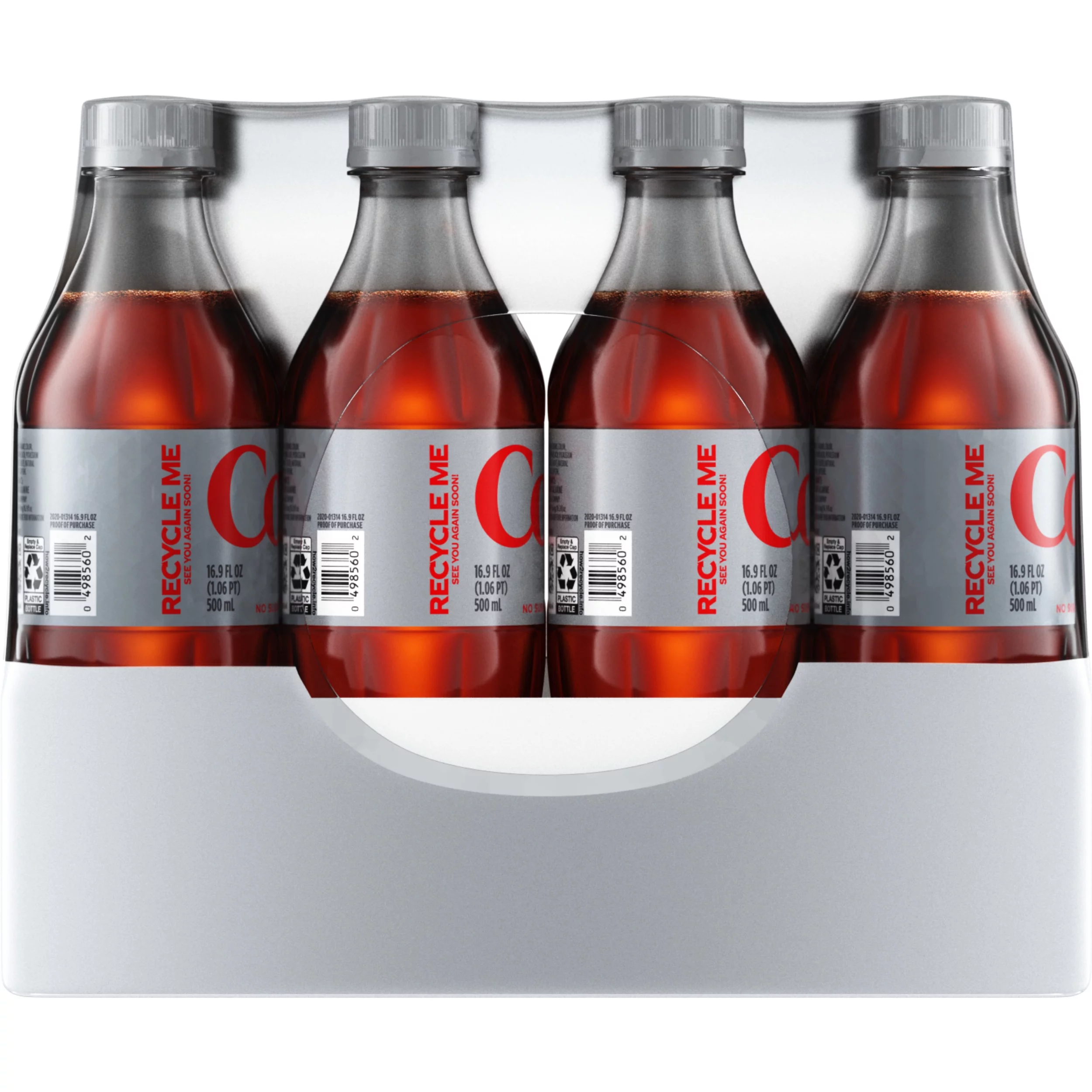 Diet Coke Soda Soft Drink, 16.9 fl oz, 24 Pack