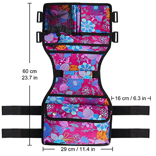 supregear Side Walker Bag, Walker Accessories Bag w/Cup Holder, Folding Walker Basket Waterproof Walker Organizer Caddy Pouch for Most Walker with Side Bar for Seniors, Elderly, Double Sided