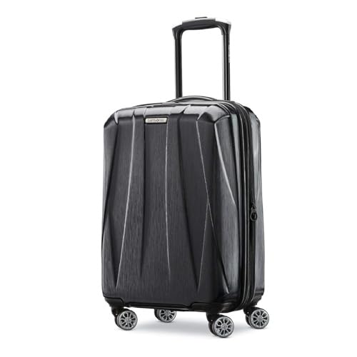 Samsonite Centric 2 Hardside Expandable Luggage with Spinner Wheels, Black, Carry-On 20-Inch