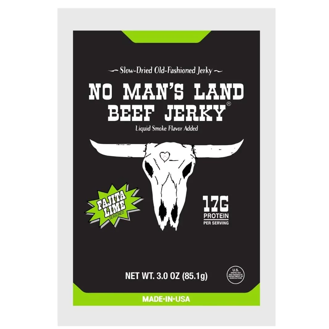 No Man's Land Jerky - Fajita Lime, 16Oz